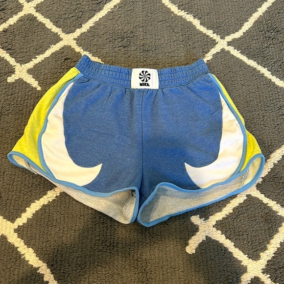 Double Swoosh Nike Cotton Dolphin Shorts - Picture 1 of 6
